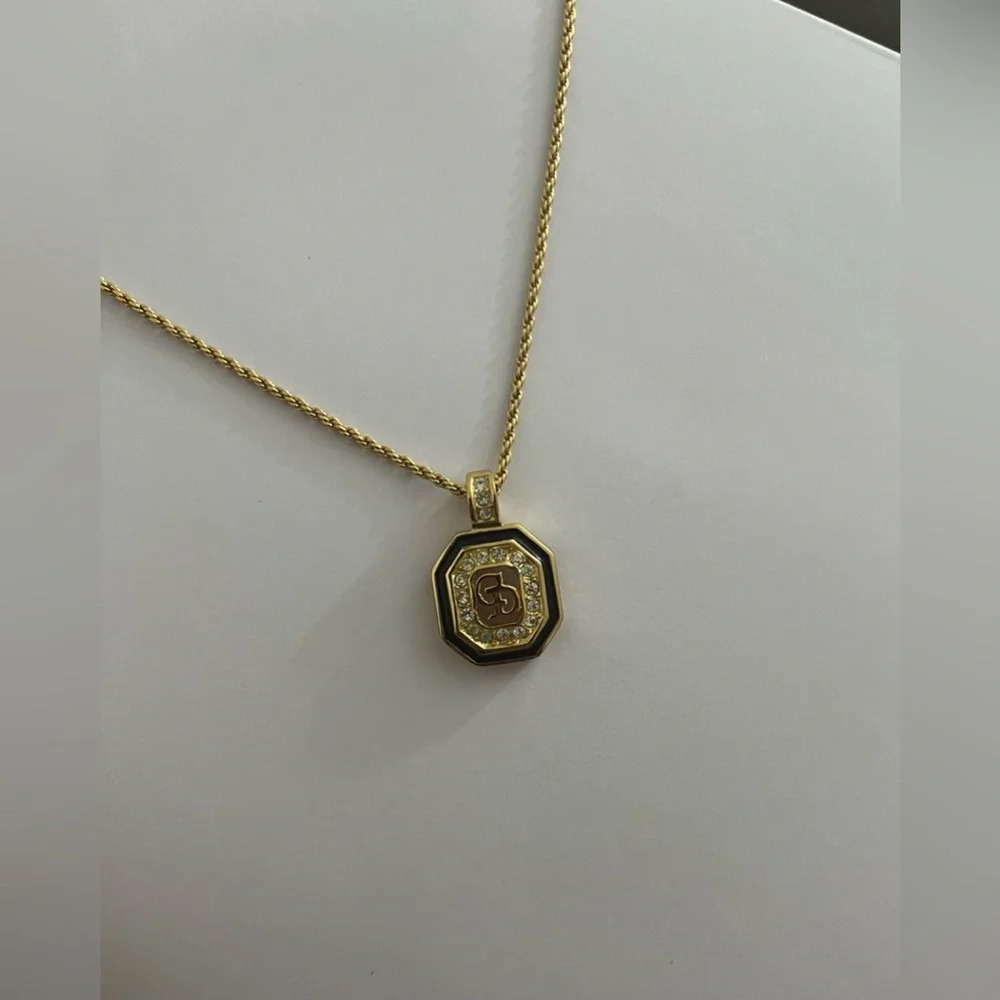 Christian Dior Elegant Gold plated Pendant Necklace authentic - Picture 3 of 3